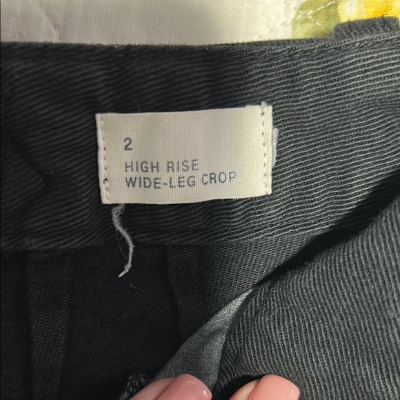 Gap Black High-Waisted Button-Fly Wide Leg Pants - Picture 9 of 13